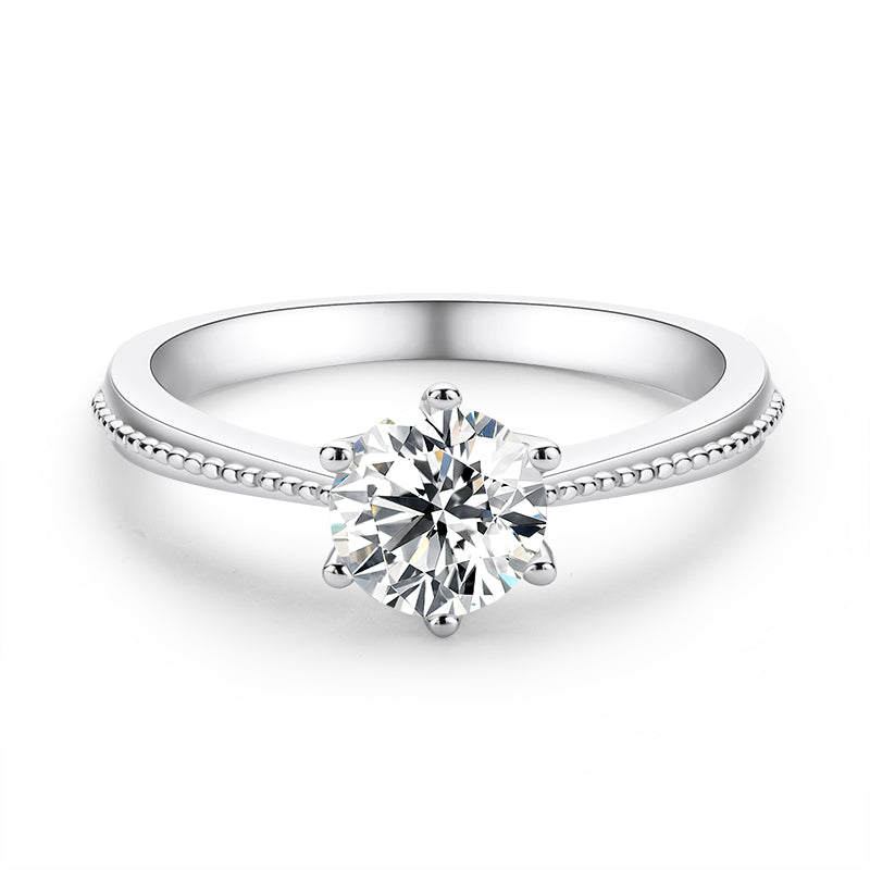 925 Sterling Silver Classic Round Cut CZ Commitment Solitaire Rings 2