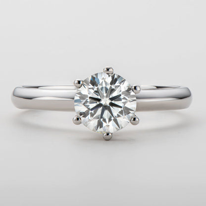 925 Sterling Silver Classic Round Cut CZ Fashion Solitaire Ring 3