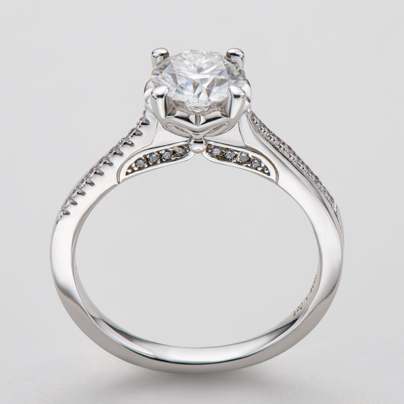 925 Sterling Silver Classic Round Cut CZ Ring 7