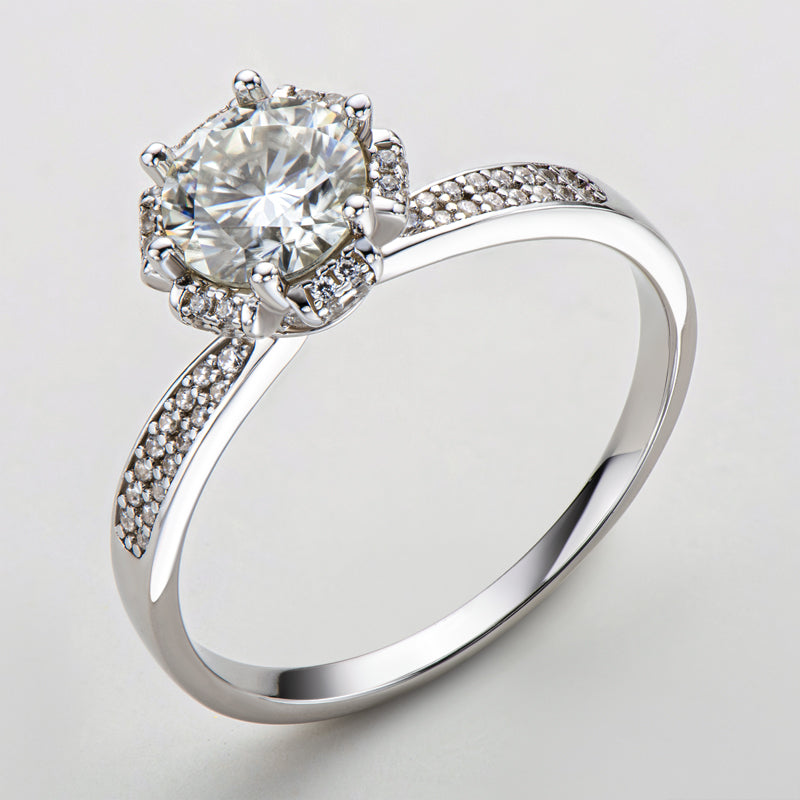 925 Silver Sterling Classic Round Cut CZ Ring 7