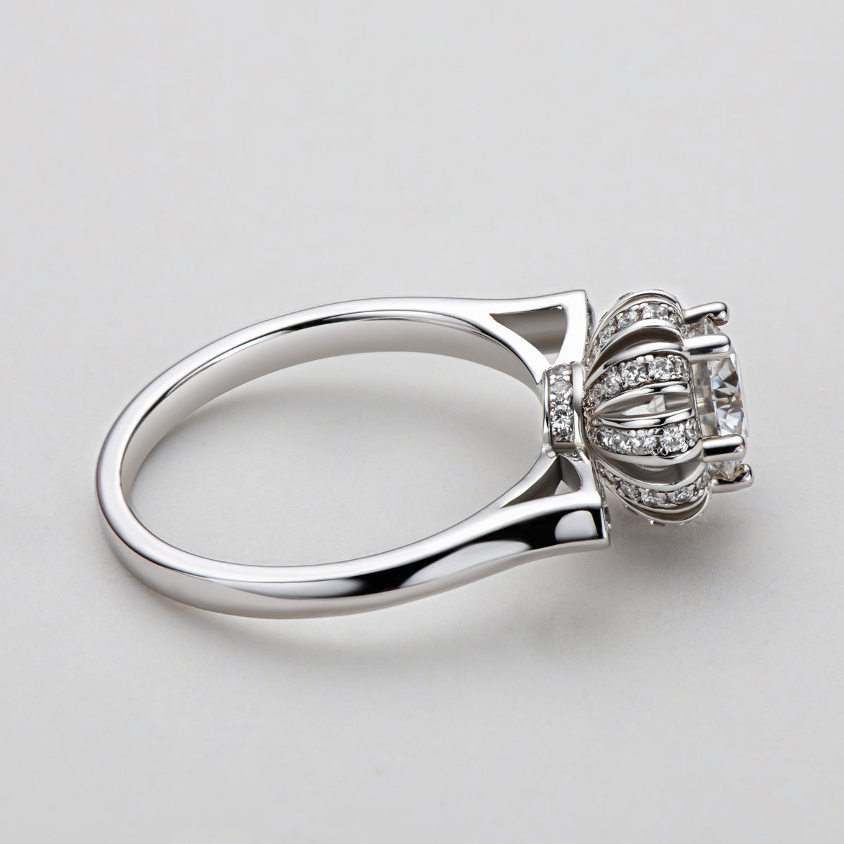 925 Silver Sterling Classic Round Cut CZ Ring 9