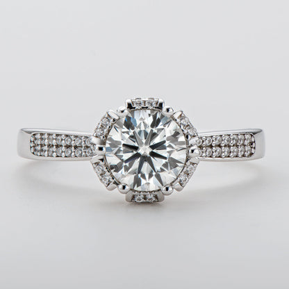 925 Silver Sterling Classic Round Cut CZ Ring 10