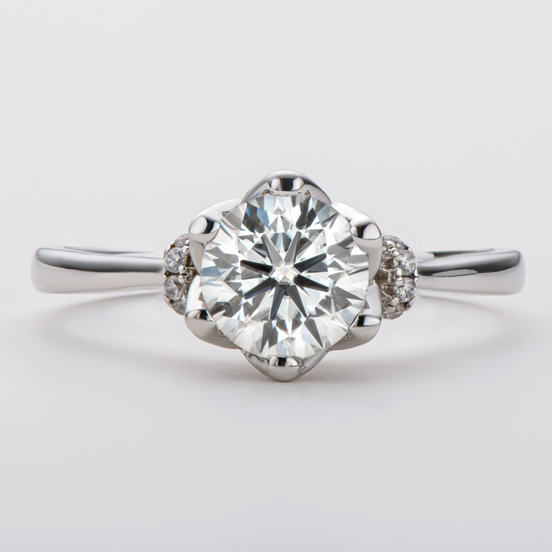 925 Sterling Silver  Classic Round Cut CZ Love Solitaire Ring 11