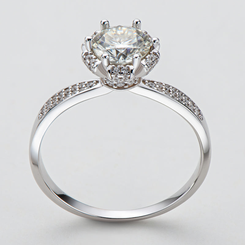 925 Silver Sterling Classic Round Cut CZ Ring 11