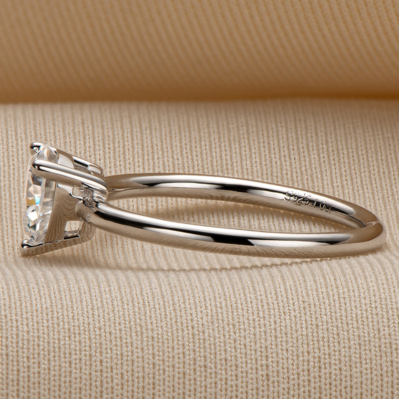 Moissanite Diamond  Heart Shaped CZ Ring 6