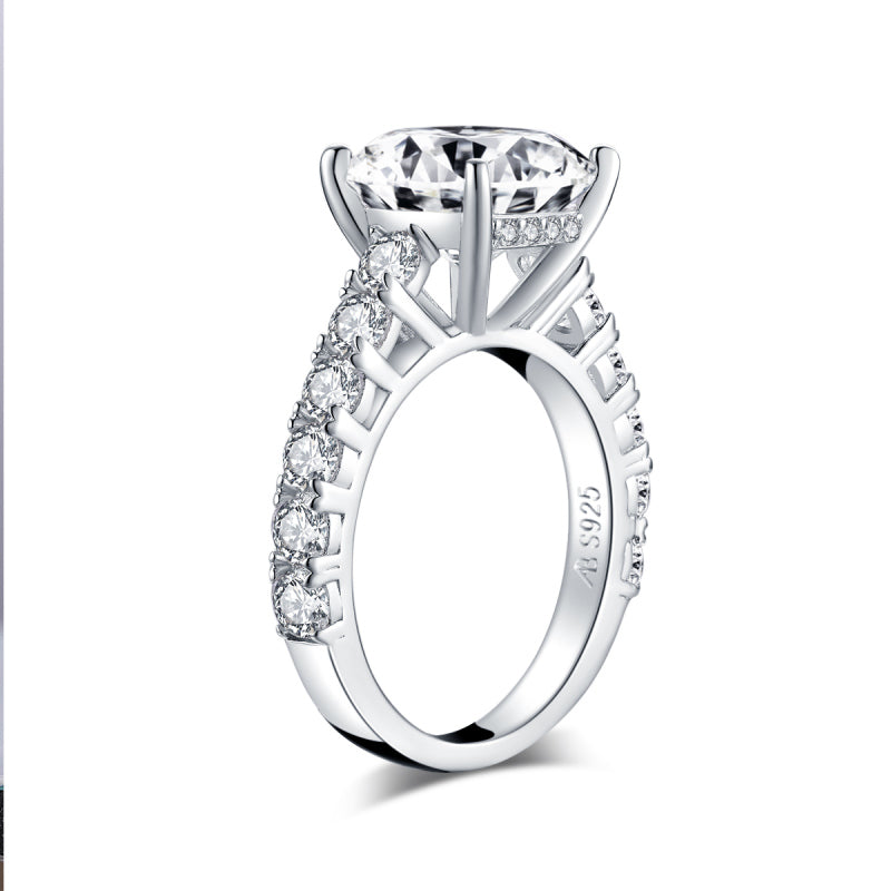 925 Sterling Silver Classic Cushion Cut CZ Diamond Ring 4