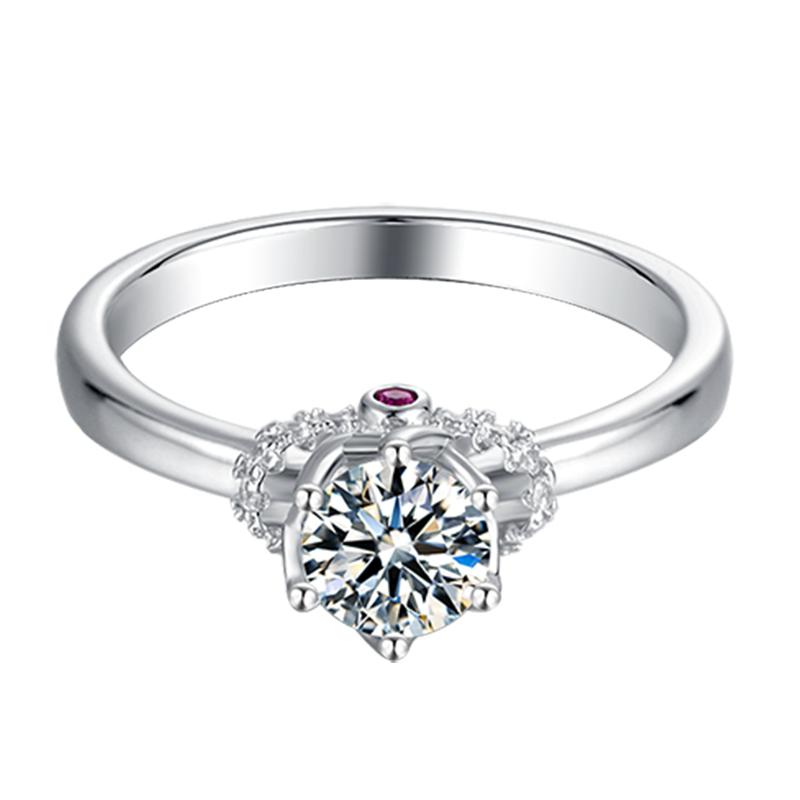 925 Sterling Silver Round Cut CZ Ring 2