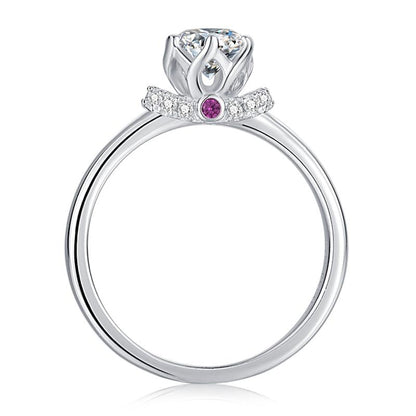 925 Sterling Silver Round Cut CZ Ring 3