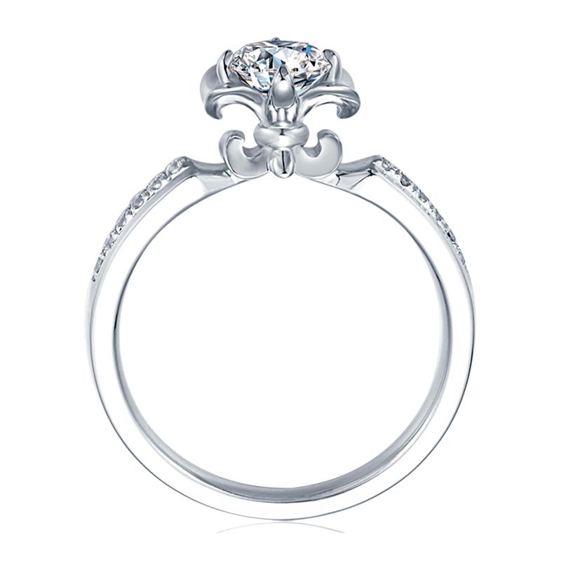 925 Sterling Silver  Classic Round Cut CZ Ring 7