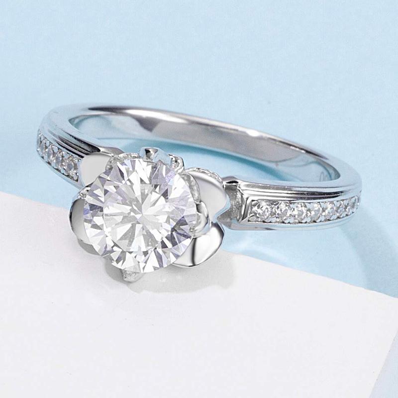 925 Silver Sterling Classic Round Cut CZ Ring 3