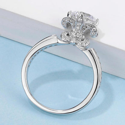 925 Silver Sterling Classic Round Cut CZ Ring 4