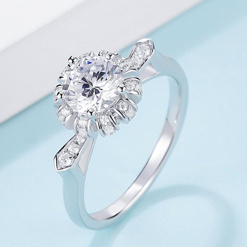 925 Silver Sterling Classic Round Cut CZ Ring 6