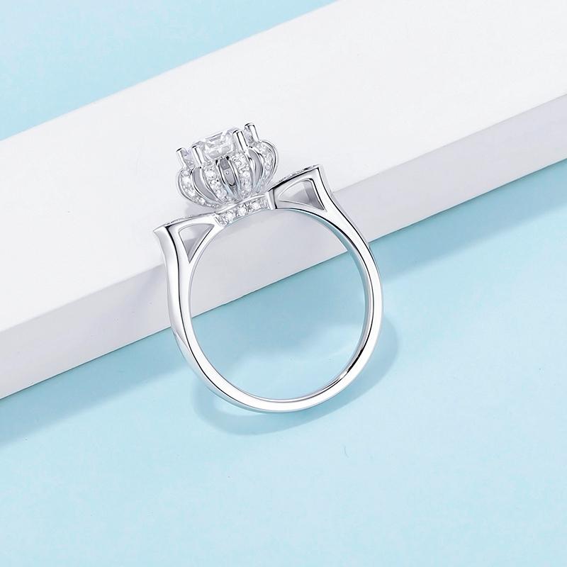 925 Silver Sterling Classic Round Cut CZ Ring 5