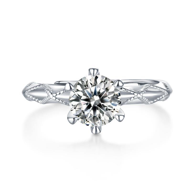 925 Sterling Silver Round Cut CZ Ring 5