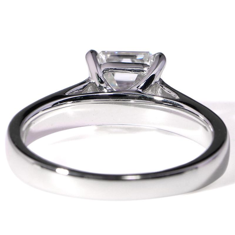 925 Sterling Silver CZ  Asscher Cut Fashion Solitaire 2