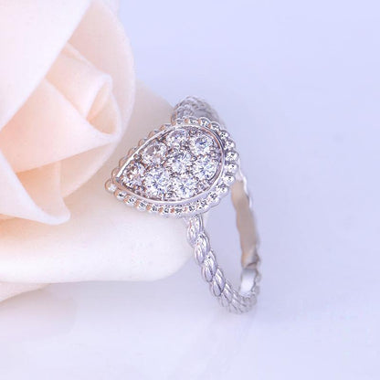 925 Sterling Silver Round Cut CZ Cluster Ring 5