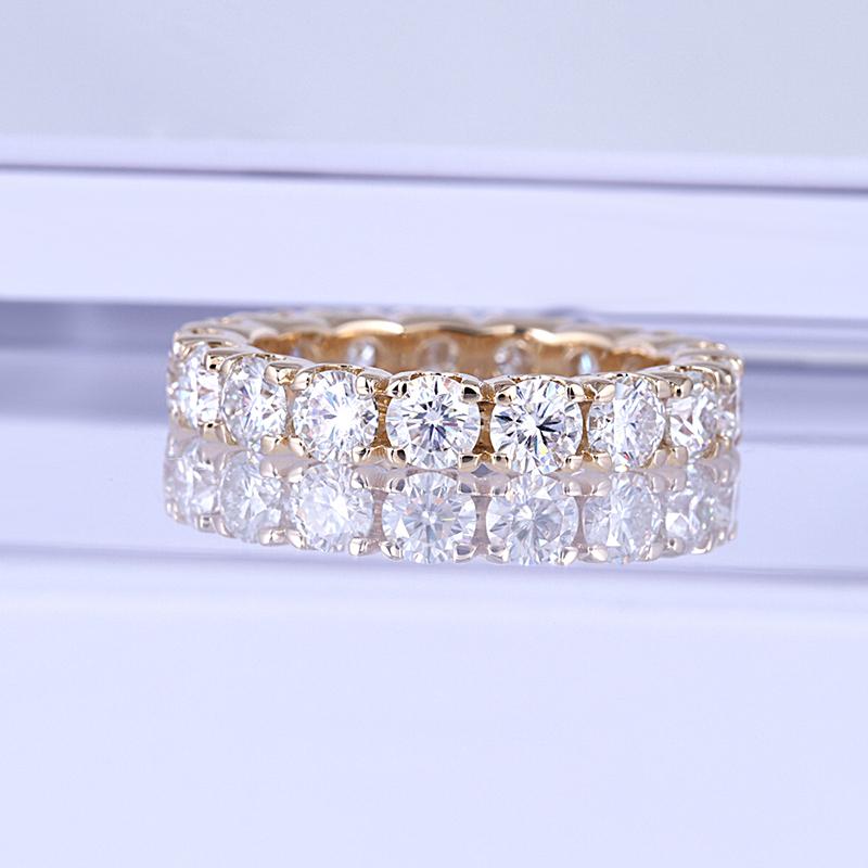 925 Sterling Silver Round Cut CZ Eternity Ring for women 3