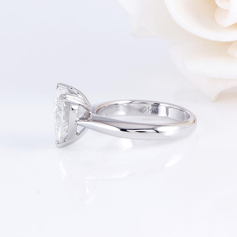 925 Sterling Silver Heart-shaped CZ diamond classic Solitaire for women 5