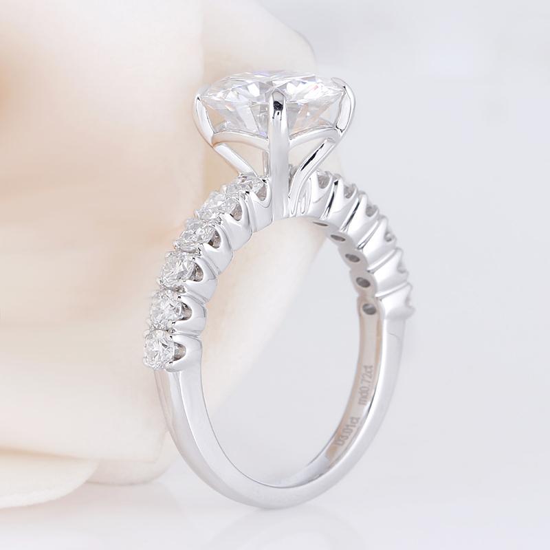 925 Sterling Silver 9mm Round Cut CZ Ring 2