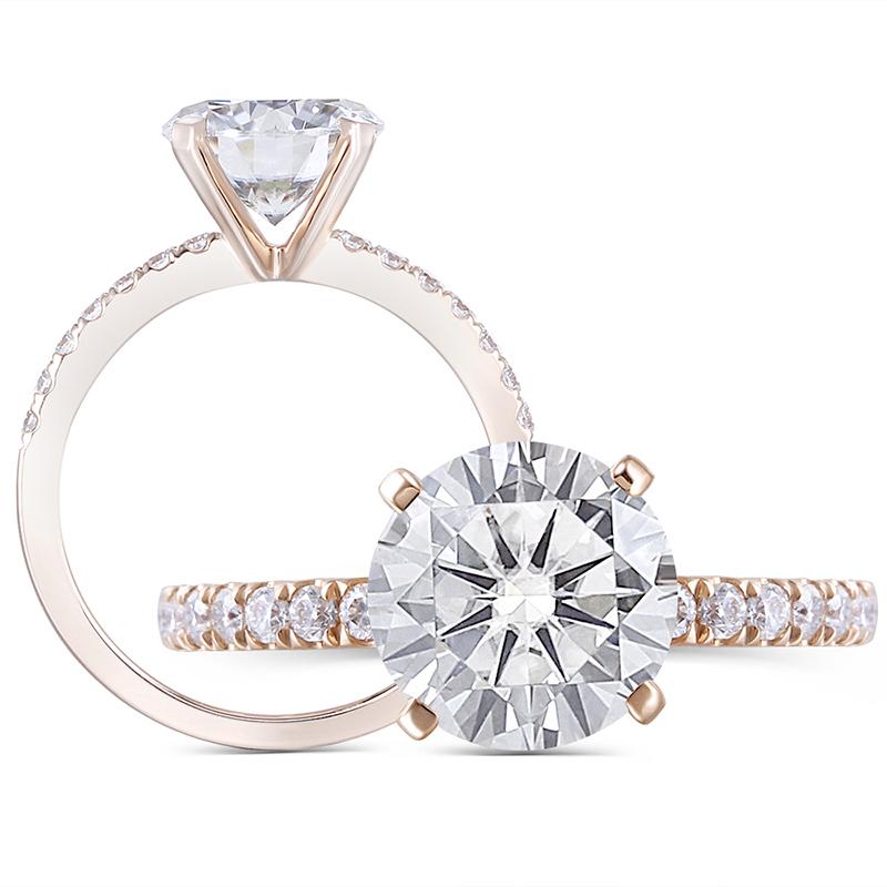 925 Sterling Silver Round Cut CZ Classic Ring 1