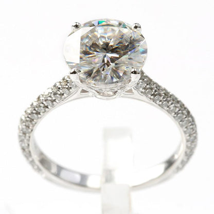 925 Silver Sterling Round Cut CZ Classic Ring 3