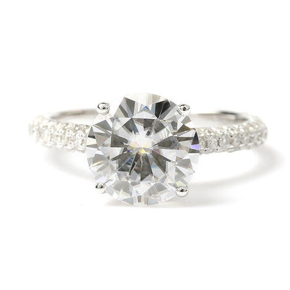 925 Silver Sterling Round Cut CZ Classic Ring 2