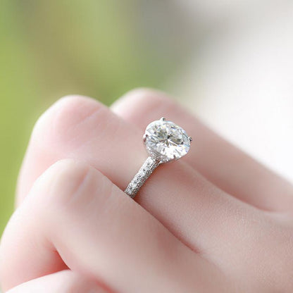 925 Silver Sterling Round Cut CZ Classic Ring 5