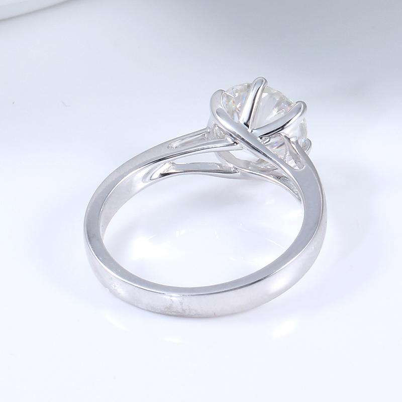 925 Sterling Silver Round Cut  CZ Solitaire for women 4