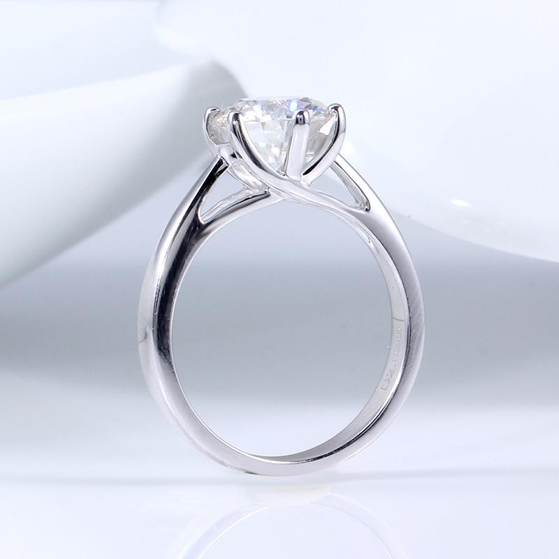 925 Sterling Silver Round Cut  CZ Solitaire for women 3