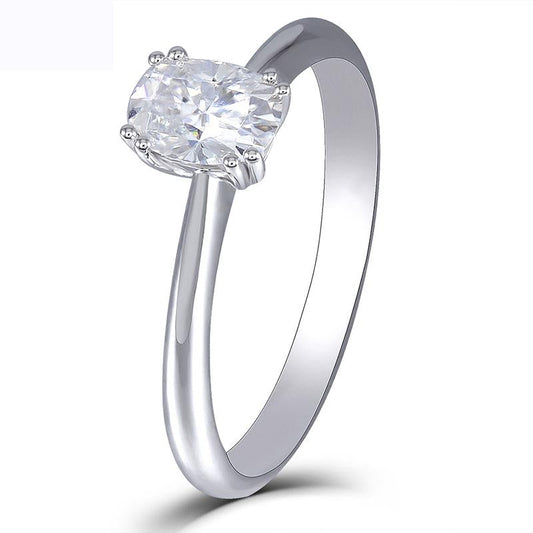 925 Silver Sterling 1ct Cushion Cut CZ Solitaire Rings 1