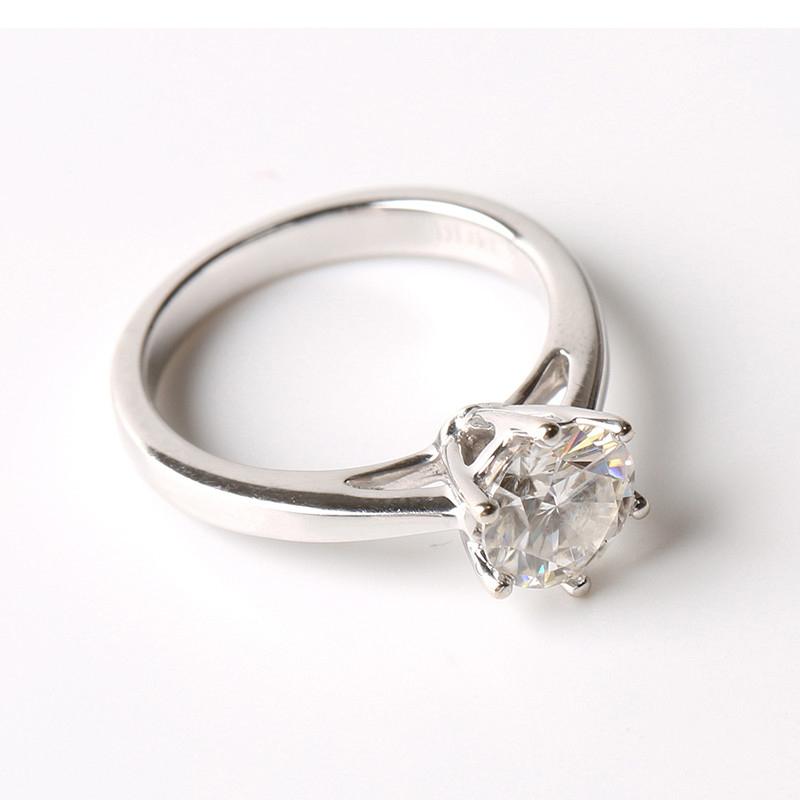 925 Sterling Silver Round Cut CZ Classic Ring 5