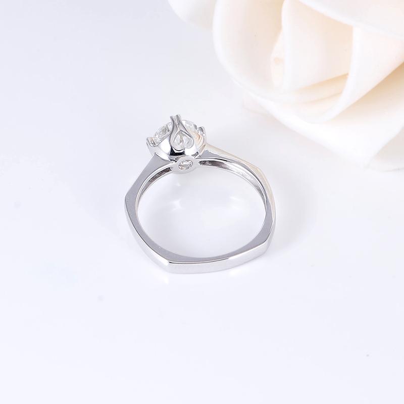 925 Sterling Silver Round Cut CZ Classic Solitaire Ring 3