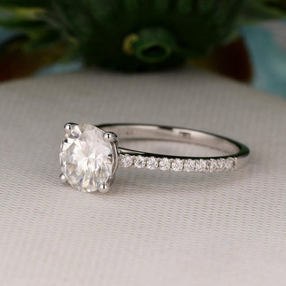 925 Sterling Silver Round Cut CZ Classic Ring 3