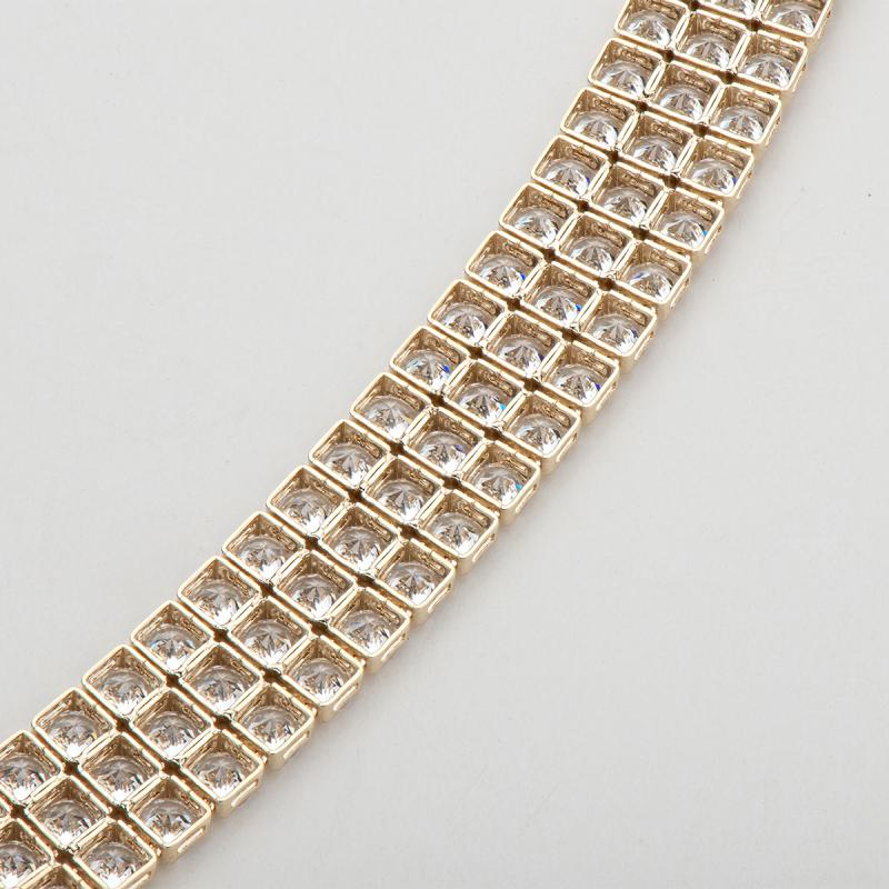 925 Sterling Silver Round Cut Created Diamond Tennis Bracelet 4