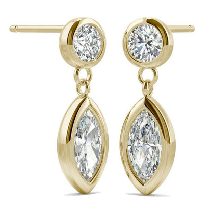 925 Sterling Sliver Marquise Cut Cubic Zirconia Drop Earrings 9