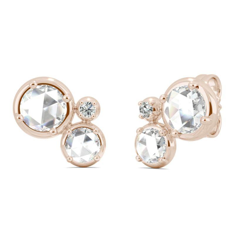 925 Sterling Sliver Round Cubic Zirconia Stud Earrings 13