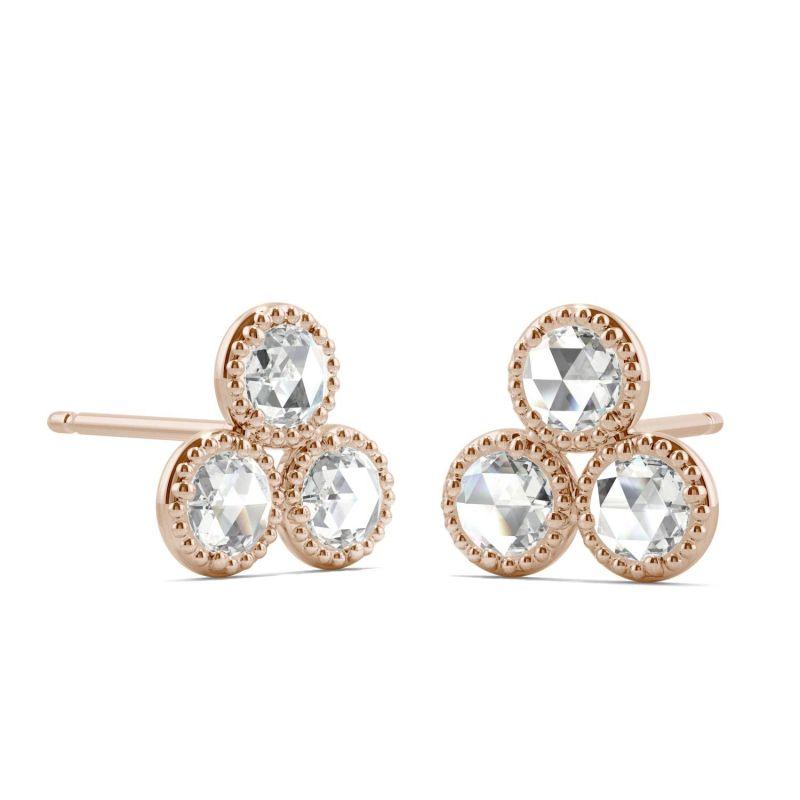 925 Sterling Sliver Round Cubic Zirconia Stud Earrings 15