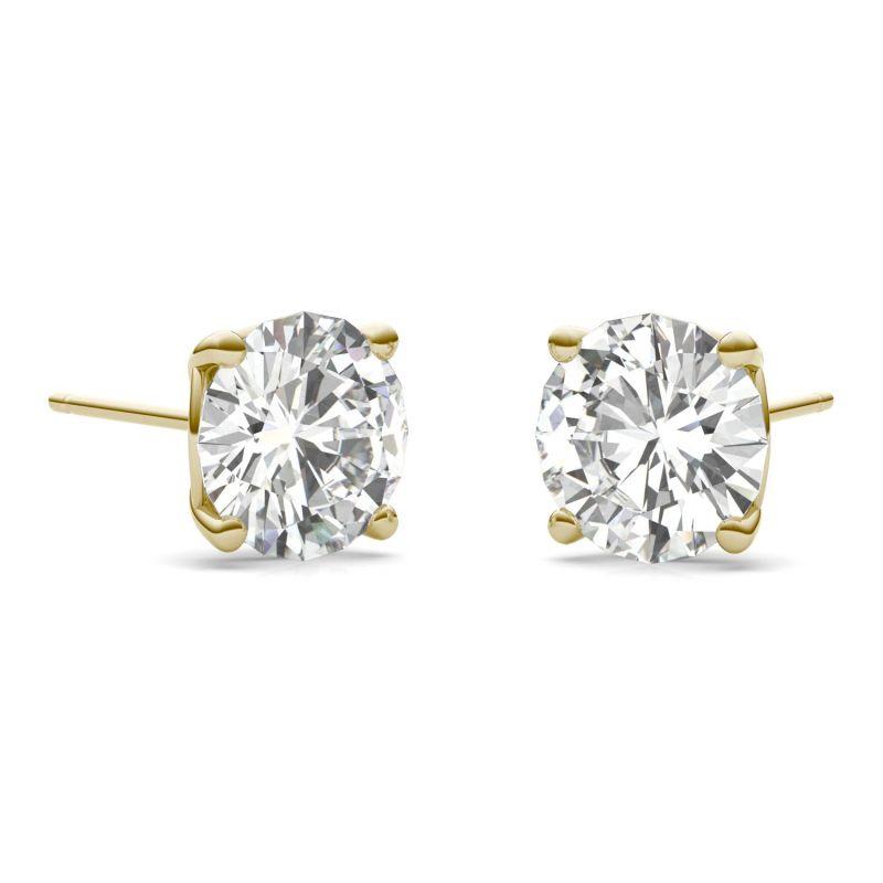 925 Sliver Round Cut Cubic Zirconia Solitaire Stud Earrings 14