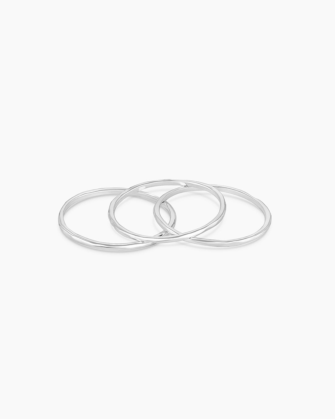 925 Sterling Silver G Ring Set 6