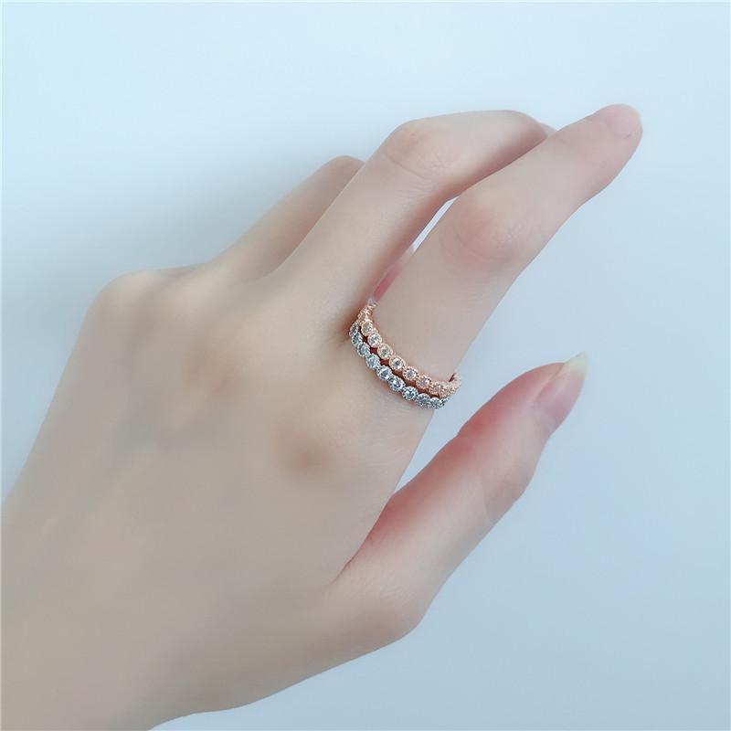 925 Sterling Silver Round Cut 925 Sterling Silver Full Eternity Ring 11