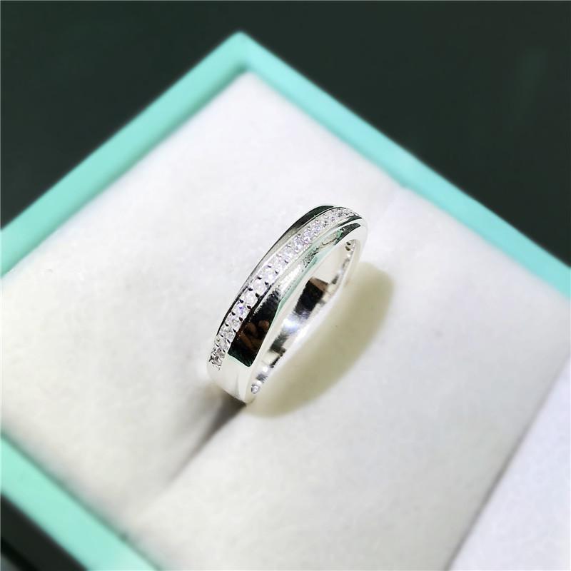 925 Sterling Silver Round Cut CZ Eternity Ring 5