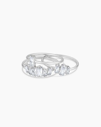 925 Sterling Silver Amara Ring Set 6