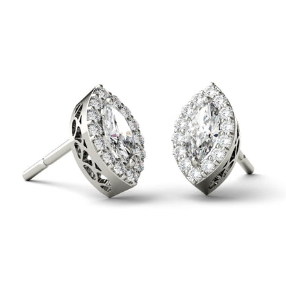 925 Sterling Sliver Marquise Cubic Zirconia Stud Earrings 6