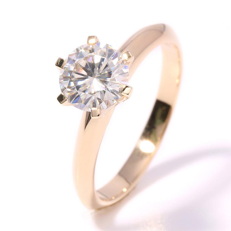 925 Sterling Silver Classic Round Cut CZ Solitaire Ring 5