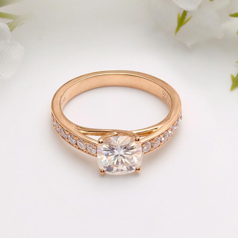 925 Sterling Silver Classic Cushion Cut CZ Ring 3