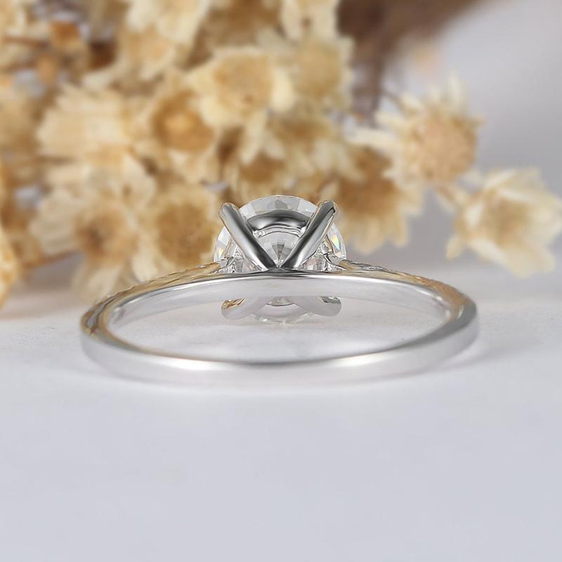 925 Sterling Silver Classic Round Cut CZ Ring 3