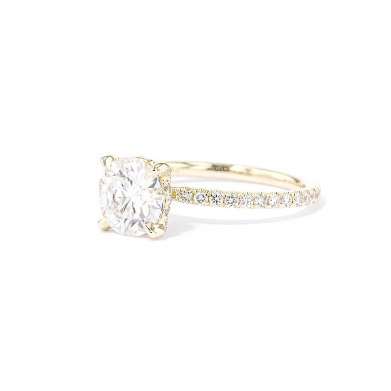 925 Sterling Silver Round Cut CZ Diamond Classic Ring 3