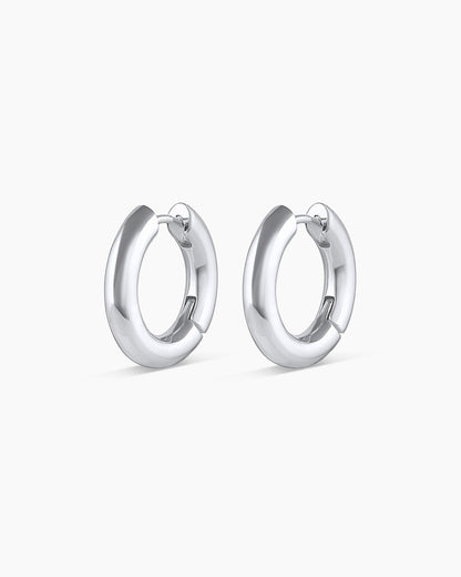 925 Sterling Silver Lou Hoops Earrings 6