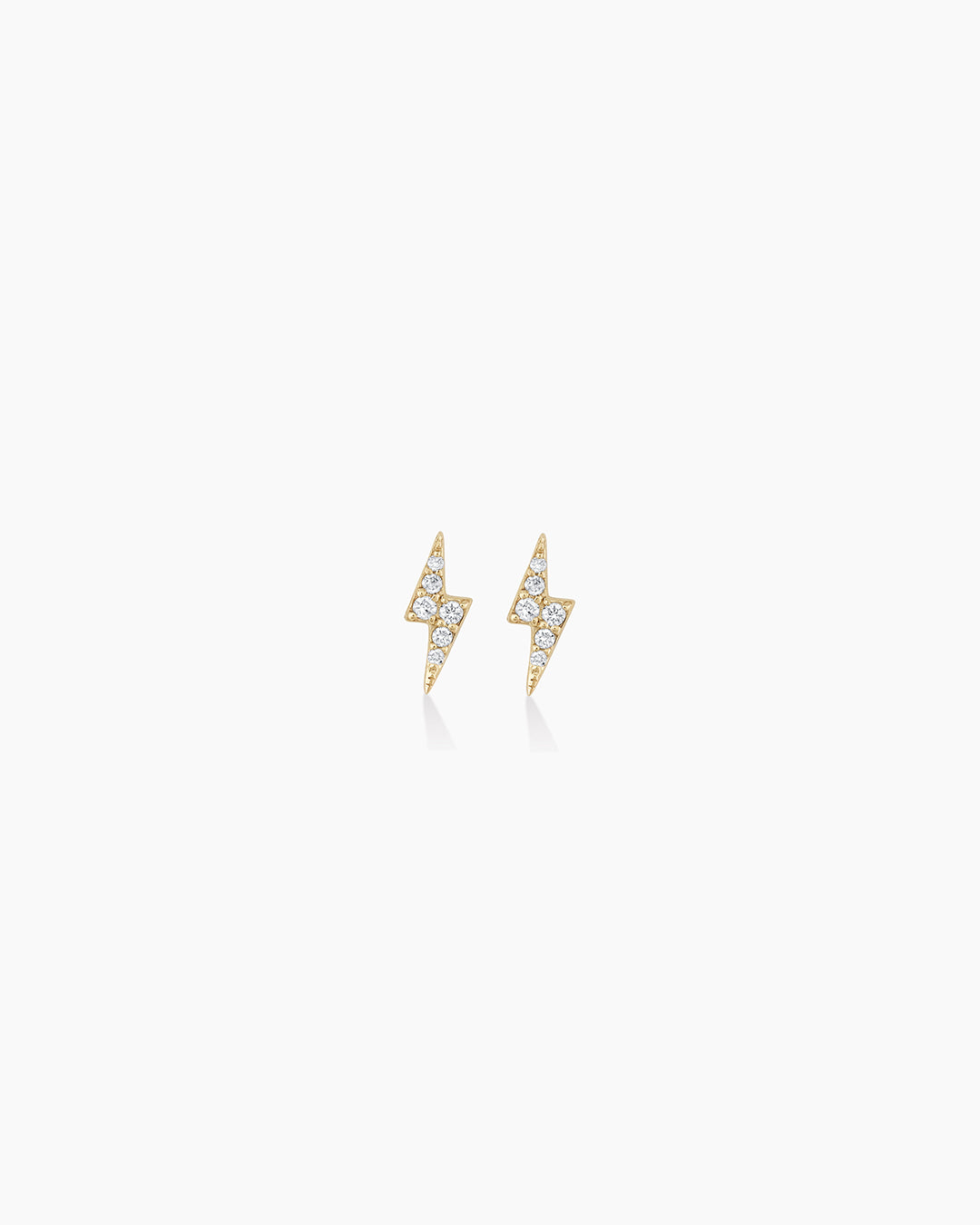 925 Sterling Silver Diamond Lightning Studs Earrings 4