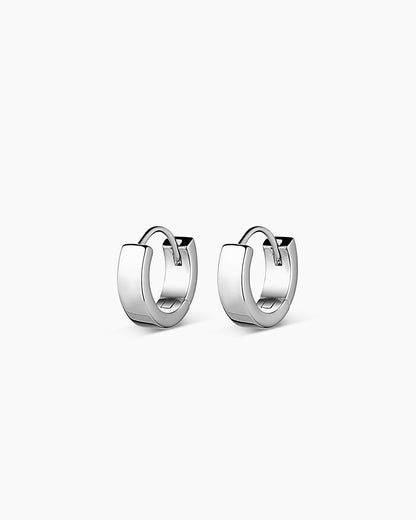 925 Sterling Silver Rose Huggies  Earrings 5